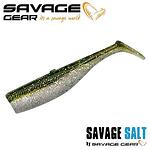 Силикони SG Savage Minnow Tail100 - 10 cm, 10 g, Green Silver, 5pcs