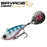 Спинер Savage Gear Fat Tail Spin - 5.5 cm, 9 g, Blue Silver Pink