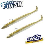 Fiiish Crazy Paddle Tail 120 Double Combo - 12cm, 15g - Gold