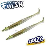 Fiiish Crazy Paddle Tail 120 Double Combo - 12cm, 15g - Khaki