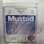 Куки Mustad Limerick Hooks 264-GL #10, 10pcs