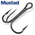 Куки тройки Mustad Round Treble Hooks 35647-BN #1, 10pcs