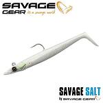 Силикон SG Sandeel V2 12cm 22g Sinking White Pearl Silver 2+1