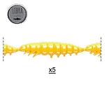 Силикон Libra Lures Larva Multi - 12.5 cm, 008 Dark Yellow (вкус Рак)