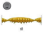 Силикон Libra Lures Larva Multi - 12.5 cm, 036 Coffee Milk (вкус Сирене)