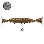 Силикон Libra Lures Larva Multi - 12.5 cm, 038 Brown (вкус Сирене)