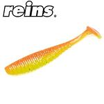 Силиконова примамка Reins S-Cape Shad 3.5 / 8.9cm, B49 Chika Orange / Chartreuse Silver Glitter 6 pcs