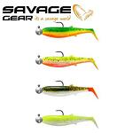 Силикон SG Cannibal Shad 10cm 9g+10g #3/0 Darkwater Mix 4+4pcs