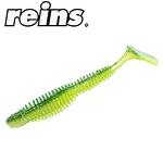 Reins Fat Bubbling Shad 4.0" / 10.16 cm - CT01 Chartreuse Baitfish, 6 pcs