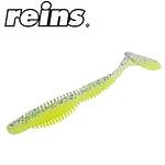 Reins Fat Bubbling Shad 4.0" / 10.16 cm -BA03 Purple Chartreuse(BA-Edition), 6 pcs