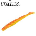 Reins Bubbling Shad 4.0" / 10.16 cm - B49 Chika Orange/Chartreuse Silver Glitter, 6 pcs