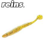 Reins Bubbling Shad 4.0" / 10.16 cm - 429 Motor Oil Pepper, 8 pcs