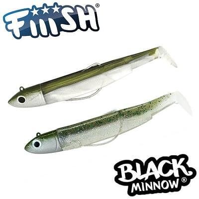 Alcédo Pornichet - Leurre Souple FIIISH Black Minnow 70mm - 4 Corps