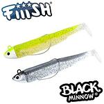 Fiiish Black Minnow No1 Double Combo - 2 x 7 cm, 2 x 4.5g, Lime Juice/Silver Strike