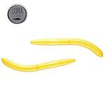 Силикон Libra Lures Fatty D'Worm 65 - 007 Yellow (вкус Сир.)