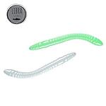 Силикон Libra Lures Fatty D'Worm Tornament 55 - 000 Glow UV green (вкус Сир.)