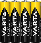 Усилени цинкови батерии Varta Super Heavy Duty R03 AAA 4 бр.