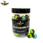 Топчета Battle Baits Double Run GLM & Garlic - Мида и чесън - 50g, 15mm