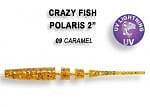 Силикон Crazy Fish Polaris 4.5 cm, 09 Caramel /8 бр.