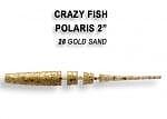 Силикон Crazy Fish Polaris 4.5 cm, 28 Gold Sand /8 бр.