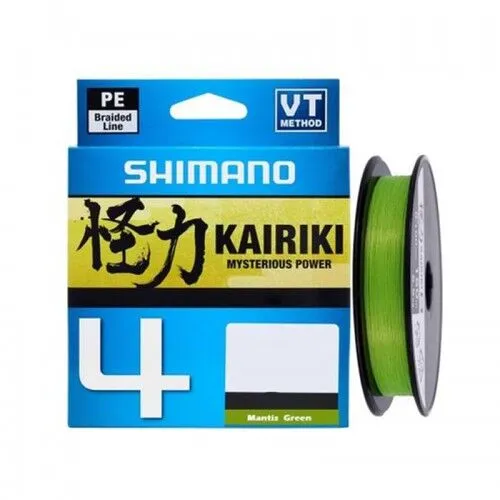 Плетено влакно Shimano Kairiki 4 - 150 m, M Green