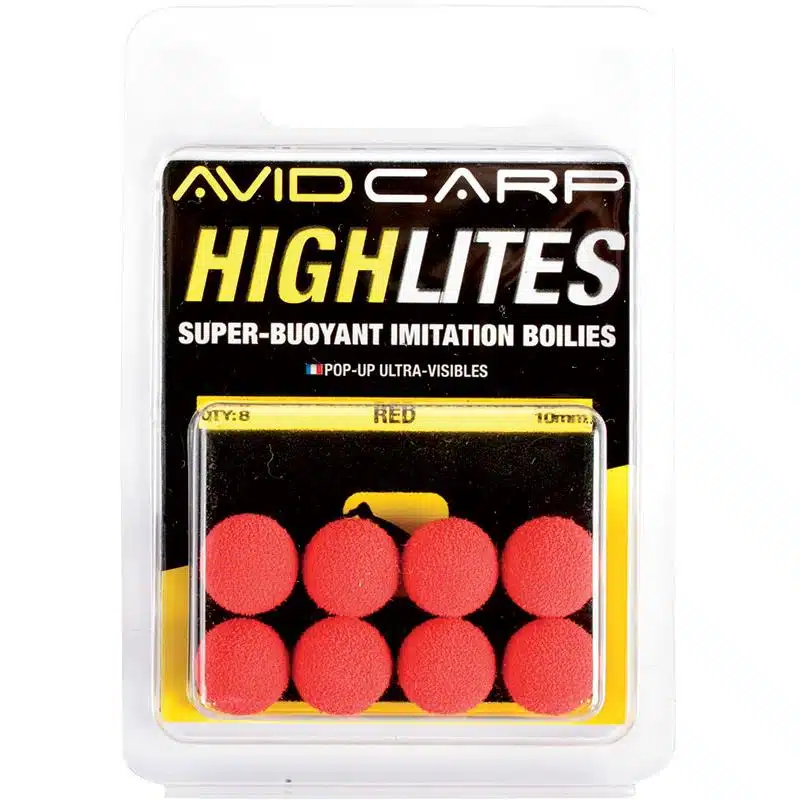 Плуващи топчета AVID CARP Highlites Boilies 14 mm - червени