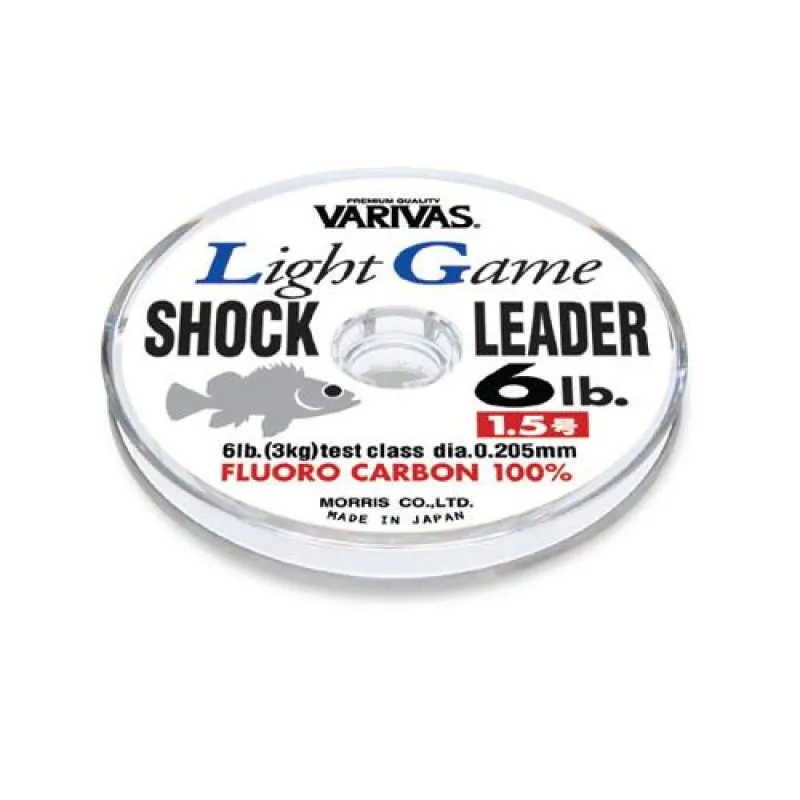 Флуорокарбон Varivas Light Game Shock Leader Fluoro - 30m, #1.2 / 0.185 / 5lb