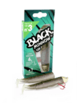 Силикон Fiiish Black Minnow No3 Combo - 2 x 12 sm, 1 x 6 gr, Green Glitter, Treble Hook