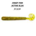 Силикон Crazy Fish Active Slug 3 - 7.0 cm, 70-1-6