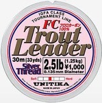 Флуорокарбон Unitika Silver Thread Trout Leader FC - 30 m, 0.117mm, 2 lb