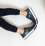 Сини спортни обувки КК с гумен протектор