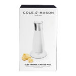 COLE&MASON Електрическа мелничка за сирене - 21см - с поставка