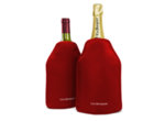 Охладител за бутилки с гел Vin Bouquet - 23.5 х 16 х 2 см - червен