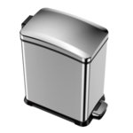 EKO Кош за събиране на отпадъци с педал “NEW REJOICE“ - 8 литра - мат