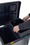 EKO Кош за разделно събиране на отпадъци с педал “REJOICE“ - 2 х 30 литра - мат