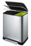 EKO Кош за разделно събиране на отпадъци с педал “E-CUBE“ - (28 + 18) литра - мат