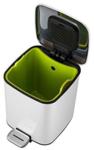 EKO Кош за отпадъци с педал “REGENT“ - 20 литра - бял