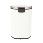 EKO Кош за разделно събиране на отпадъци с педал “SHELL“ - 2 х 22 литра - бял
