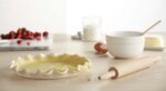 EMILE HENRY Керамична форма за тарт "RUFFLED TART DISH" - Ø 33 см - цвят екрю