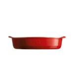 EMILE HENRY Керамична овална форма за печене "OVAL OVEN DISH" - 35 х 22,5 см - цвят червен