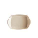 EMILE HENRY Керамична провоъгълна форма за печене " SMALL RECTANGULAR OVEN DISH"- 30 х 19 см - цвят екрю