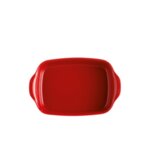 EMILE HENRY Керамична провоъгълна форма за печене " SMALL RECTANGULAR OVEN DISH"- 30 х 19 см - цвят червен