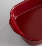 EMILE HENRY Керамична провоъгълна форма за печене " SMALL RECTANGULAR OVEN DISH"- 30 х 19 см - цвят червен