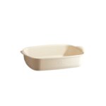 Керамична тава EMILE HENRY RECTANGULAR OVEN DISH правоъгълна - 36.5 х 23.5 см - цвят екрю