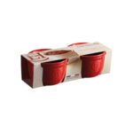 EMILE HENRY Комплект 2 броя керамични купички / рамекини "RAMEKINS SET N°9" - цвят червен