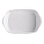 EMILE HENRY Керамична правоъгълна форма за печене "LARGE RECTANGULAR OVEN DISH" - 42 х 28 см - цвят бял