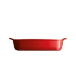 EMILE HENRY Керамична провоъгълна форма за печене "RECTANGULAR OVEN DISH"- 36,5 х 23,5 см - цвят червен