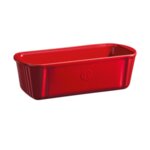 EMILE HENRY Керамична провоъгълна форма за печене "LOAF BAKING DISH" - 31,5 х 13,5  - цвят червен