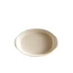 EMILE HENRY Керамична овална форма за печене "SMALL OVAL OVEN DISH" - 27,5 х 17,5 см - цвят екрю