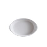 EMILE HENRY Керамична овална форма за печене "SMALL OVAL OVEN DISH" - 27,5 х 17,5 см - цвят бял